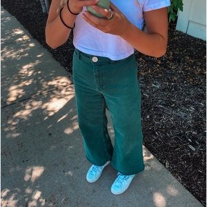 Green Zara Marine Jeans